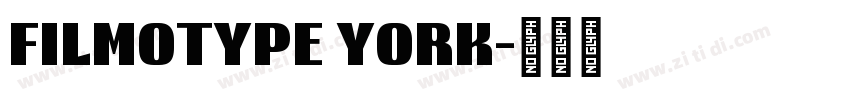 FILMOTYPE YORK字体转换